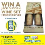 Win a Jack Duggan wine set 3 prizes to be won
